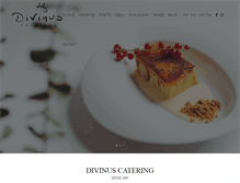 Tablet Screenshot of divinuscatering.com